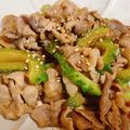 ☆tmy☆'s cooksnap of when they made 豚肉とゴーヤの甘辛炒め（豚こま肉）.