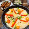 GoGo島みかん's cooksnap of when they made あるもので簡単！ パエリア風ライス.