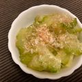 黒めんぼう's cooksnap of when they made ゴーヤ（ニガウリ）のおひたし.