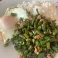 和風ツナマヨ's cooksnap of when they made いんげんとそぼろの甘辛丼＊温泉卵のせ＊.