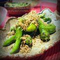 inyako's cooksnap of when they made 炒めしし唐のカリカリじゃこ添え☆５分調理.