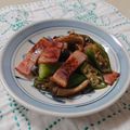 イチゴ、イチゴ。's cooksnap of when they made オクラとシメジのベーコン炒め.