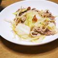 あ～ちゃんさ～ちゃん's cooksnap of when they made 簡単！豚バラ肉とキャベツの梅ポン酢炒め.