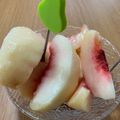 ぽっぽ5's cooksnap of when they made 桃の剥き方.