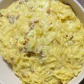 よーよー1970's cooksnap of when they made 簡単軽食⭐塩ラーメンdeカルボナーラ?!.