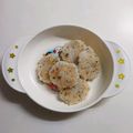 ♡陽子♡'s cooksnap of when they made 離乳食♡しらすと小松菜の手づかみおやき♡.