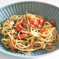 むねた7033's cooksnap of when they made 簡単ランチ！節約ツナとトマトの和風パスタ.