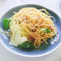 みぃみぃ･V・'s cooksnap of when they made ✿ごま油香る～♬焼豚の和風パスタ✿.