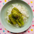 チェックのミニくま's cooksnap of when they made 焼きナスのだし茶漬け♥.