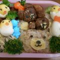ﾐﾁｶﾝmama's cooksnap of when they made わたしにも出来た！リラックマおにぎり.
