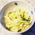 まさ12321's cooksnap of when they made ピーマンとキャベツの黒ごまマヨサラダ♪.