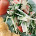 食いしん坊ばんざい☆'s cooksnap of when they made 水菜とカニカマの炒め物♩レモンで味が絶品.