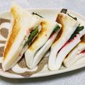 みかかめ's cooksnap of when they made 5分で完成！チーズと大葉のはんぺんサンド.