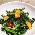 Pugまこちゃん's cooksnap of when they made 空芯菜のにんにく炒め.