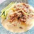 クック3Q6MHT☆'s cooksnap of when they made 素麺で冷やし坦々麺.