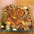 AKO５５'s cooksnap of when they made ひき肉と夏野菜のチーズ焼き.