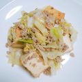 けんきゅうちゅう's cooksnap of when they made 絹あげとキャベツの肉味噌炒め.