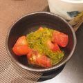 jasmine＊＊'s cooksnap of when they made トマトのめかぶ和え.
