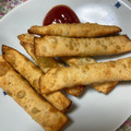 clover♡3's cooksnap of when they made 餃子の皮で枝豆揚げ.