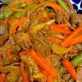 ポムポムポヨコ's cooksnap of when they made 牛肉 人参 玉ねぎ ケチャップ炒め！.