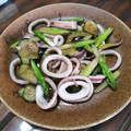 Coo1215's cooksnap of when they made イカとナスのオイスターソース炒め.