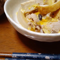 あきつま（杏花☆）'s cooksnap of when they made 豚こまと霜降りひらたけの卵とじ.
