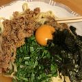 たいがちん's cooksnap of when they made 焼きそば麺で台湾まぜそば.