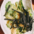 ♪choko♪'s cooksnap of when they made ゴーヤと刻みニンニクの卵とじ.