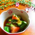 haruku221's cooksnap of when they made 簡単！きゅうりとトマトのマリネ.