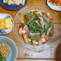 BOWBOW♪'s cooksnap of when they made 生ハムと桃、チーズのルッコラサラダ.