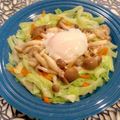 tikariri's cooksnap of when they made きのこソテーとキャベツの巣ごもりサラダ＊.