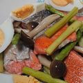 のんいちこ's cooksnap of when they made おもてなしに♪鮭とアスパラの焼きびたし.