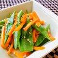 LimeLunch's cooksnap of when they made さやいんげんと人参の炒め物.