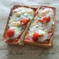 ✯聖夢✯'s cooksnap of when they made たっぷりたまごのピザトースト♪.
