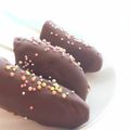 ヨメミ's cooksnap of when they made 親子で一緒に♥️チョコバナナ.