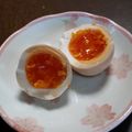 もふもふクロさん's cooksnap of when they made 黄身がとろ〜り！味しみ 半熟味付け卵♪.