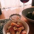✿maho✿'s cooksnap of when they made 桃とチーズのサラダ.