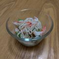 きよほの's cooksnap of when they made オクラとカニカマのマヨポンわさび和え♡.