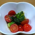 みか721's cooksnap of when they made ミニトマトとオクラの和風サラダ.