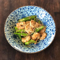 モコ２モコ太's cooksnap of when they made 海老とおくらの甘胡麻和え.