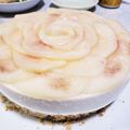ひろカリン's cooksnap of when they made 桃のコンポートでヨーグルトムースケーキ♡.