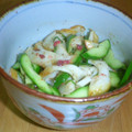 miwo's cooksnap of when they made 簡単おつまみ♪ちくわときゅうりの梅和え.