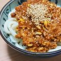 nekoko1's cooksnap of when they made レンジで簡単！秒で汁なし坦々うどん.
