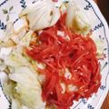 ♪choko♪'s cooksnap of when they made キャベツと紅生姜のナムル.