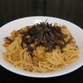 menmentan's cooksnap of when they made ＊鶏肉ときのこのﾊﾞﾀｰ醤油パスタ.
