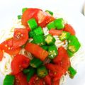 クック15SBHO☆'s cooksnap of when they made 夏バテも怖くない！オクラとトマトの素麺.