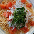 ごんべい君's cooksnap of when they made しらすとトマトの和風冷製パスタ.