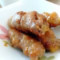 宇治抹茶430's cooksnap of when they made 子供が喜ぶ☆豚バラ肉のポテト巻き☆.