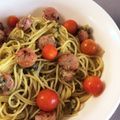uraraka♪'s cooksnap of when they made アンチョビ入りジェノベーゼパスタ.