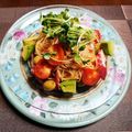 dimbula121's cooksnap of when they made ☆タコとトマトの冷製パスタ☆.